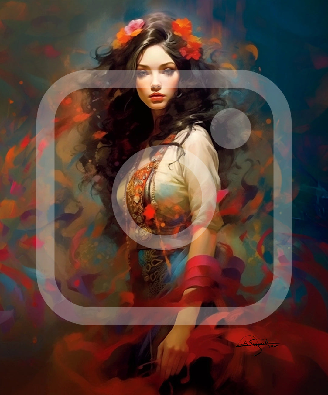 Mystical Canvas Print Large 24in x 32in