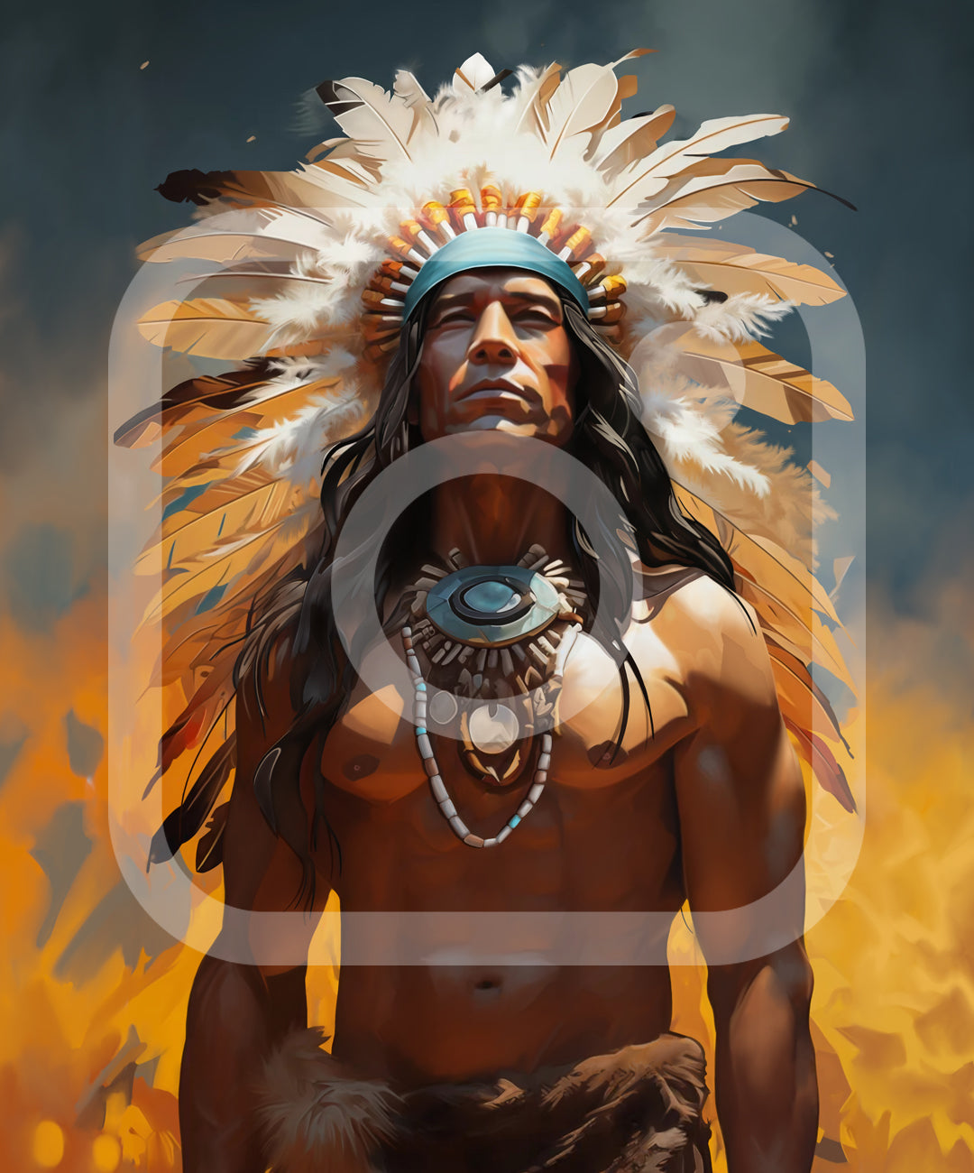 Cacique Canvas Print Large 24in x 32in